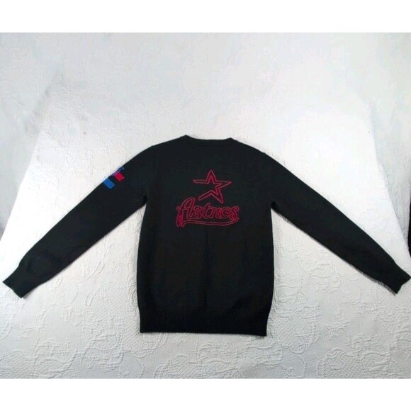 Custom Hi End Houston Astros Embroidered Baseball Soft Sweater M Team Spirit MLB - Picture 2 of 13